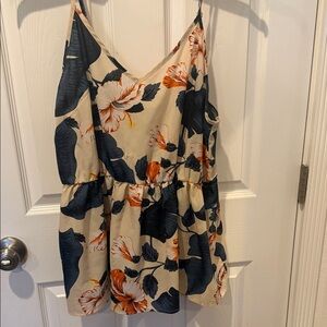 SHEIN Floral Camisole with Navy and Orange